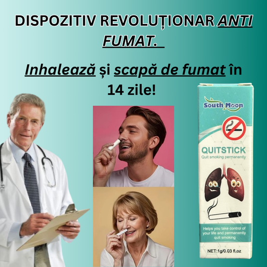 Inhalator Revoluționar Anti Fumat cu Ingrediente Naturale