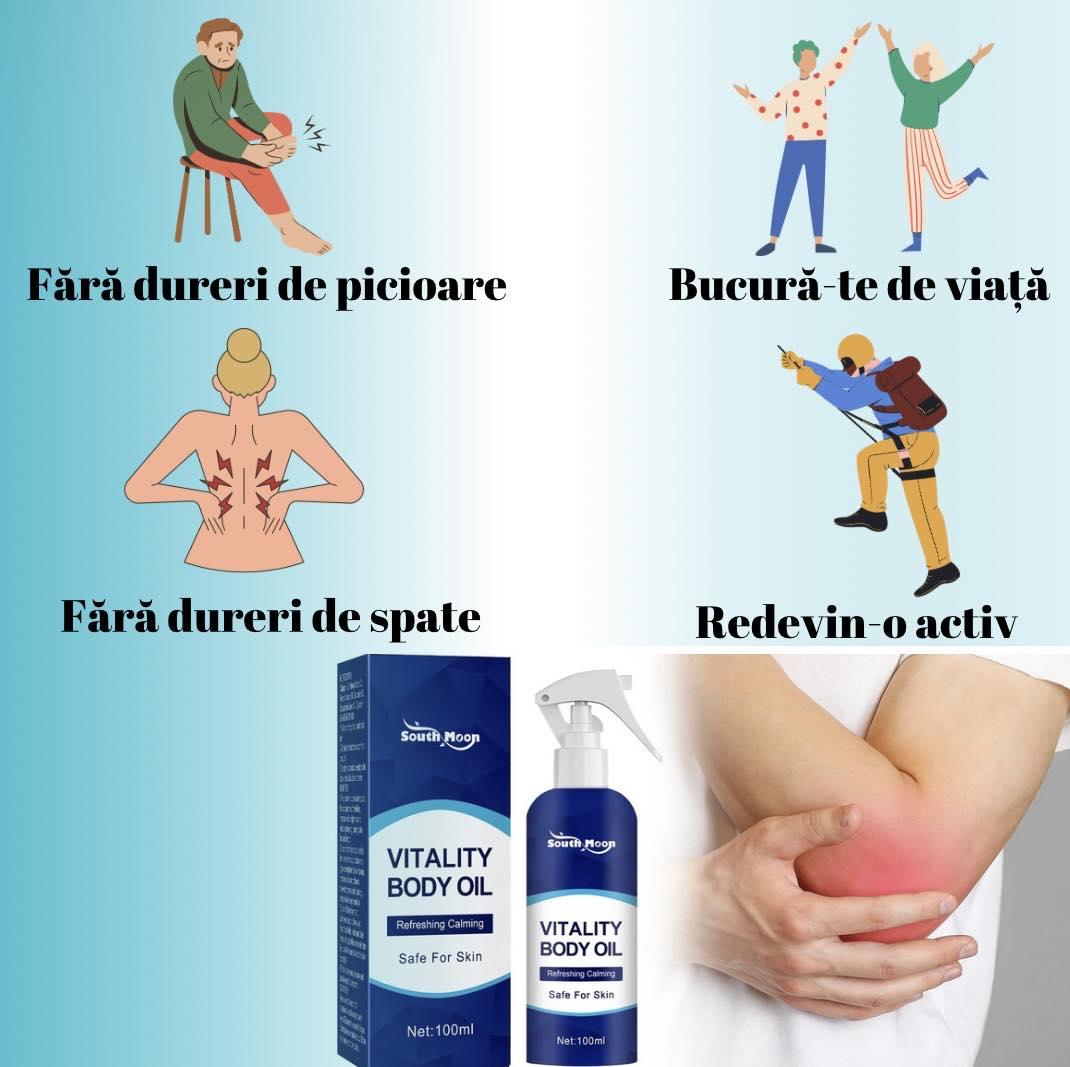 Spray anti-dureri reumatice, musculare și osoase cu efect calmant